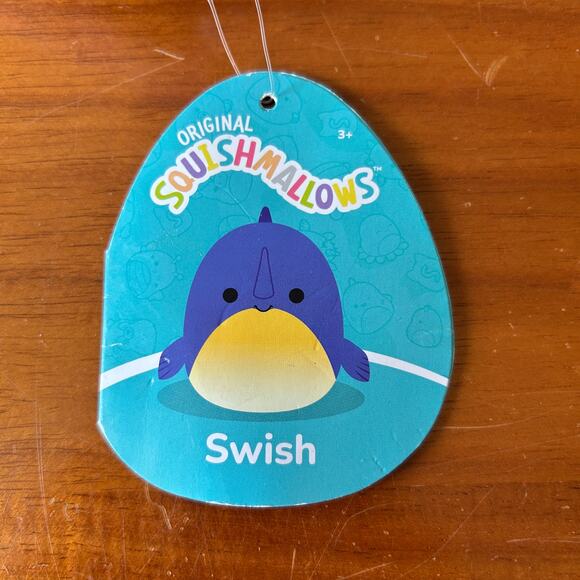 Squishmallows Keychain Swish Shark NWT - Picture 3 of 6
